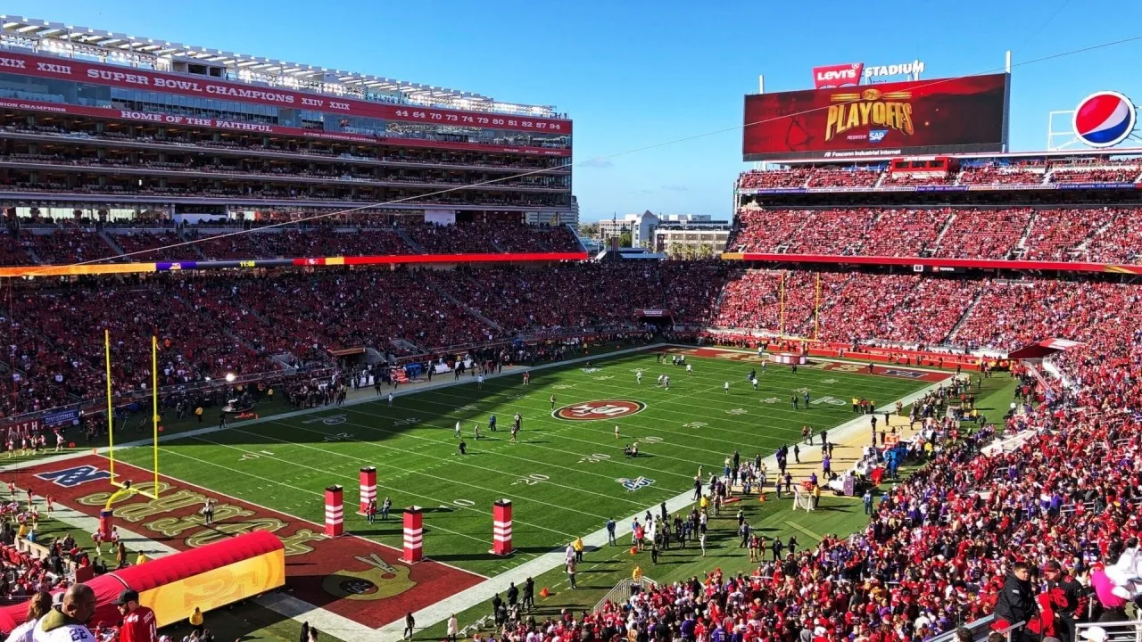 Levi's Stadium stands, capacity 68,500