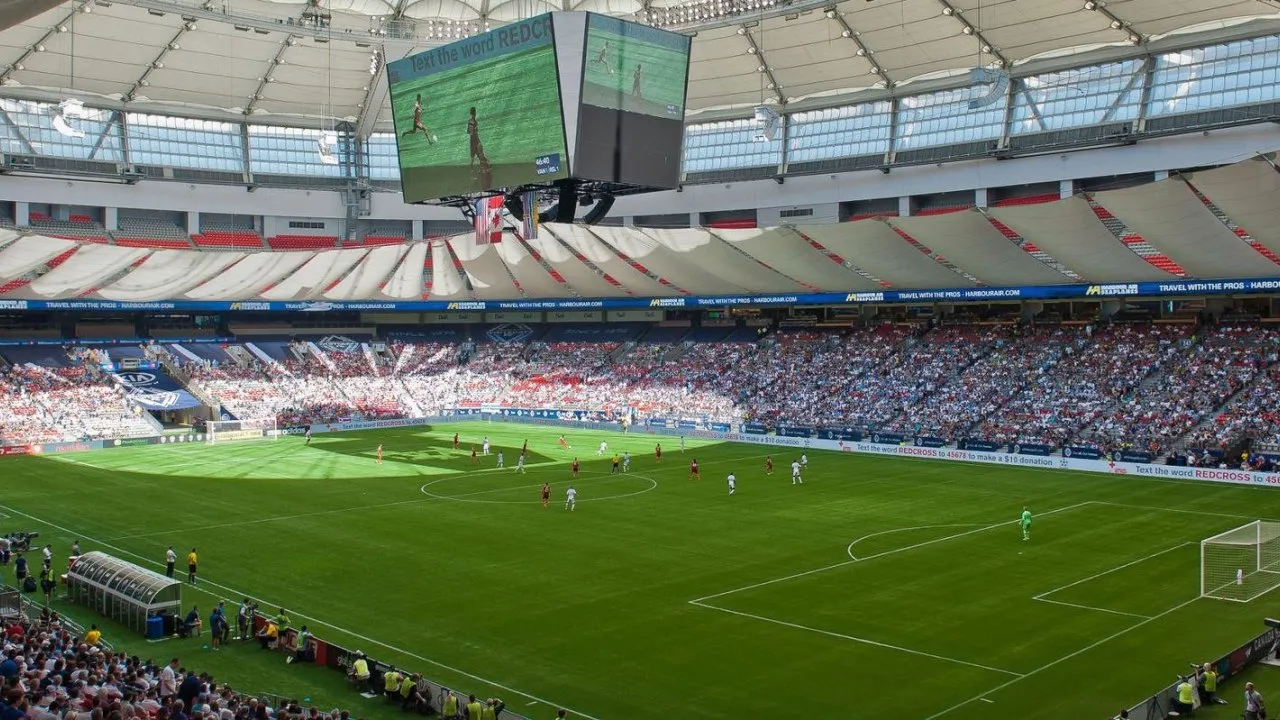 BC Place stadium interior, Vancouver, British Columbia, Canada