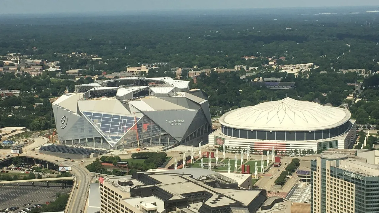Mercedes-Benz Stadium stands, capacity 71,000