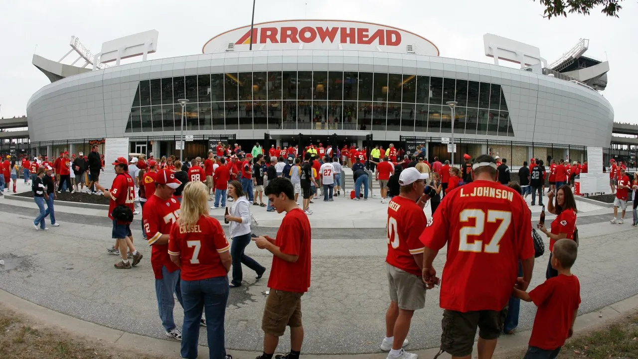 GEHA Field at Arrowhead Stadium stands, capacity 76,416
