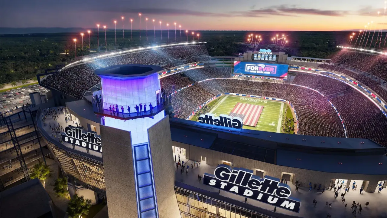 Gillette Stadium stadium interior, Foxborough, Massachusetts