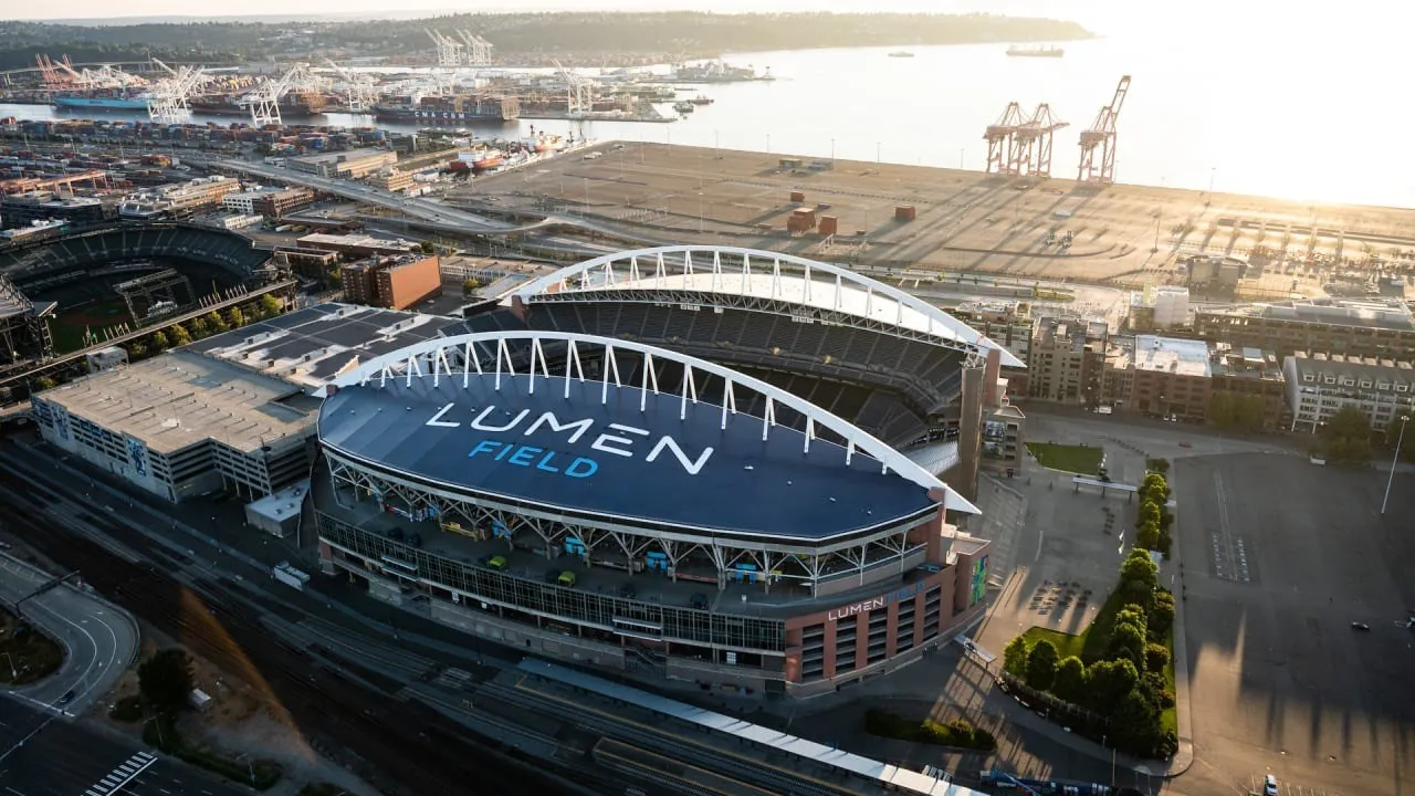 Lumen Field stadium interior, Seattle, WA, USA