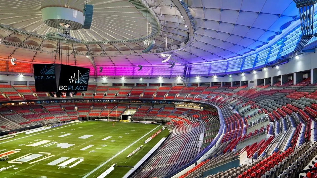BC Place pitch view, Vancouver